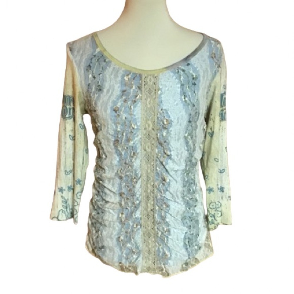 Retro Y2K feminine lace top